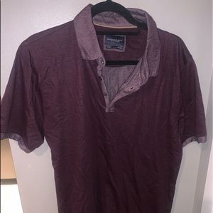 Dark purple polo top
